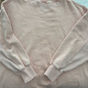 Aerie Textured Knit Top in Soft Pink